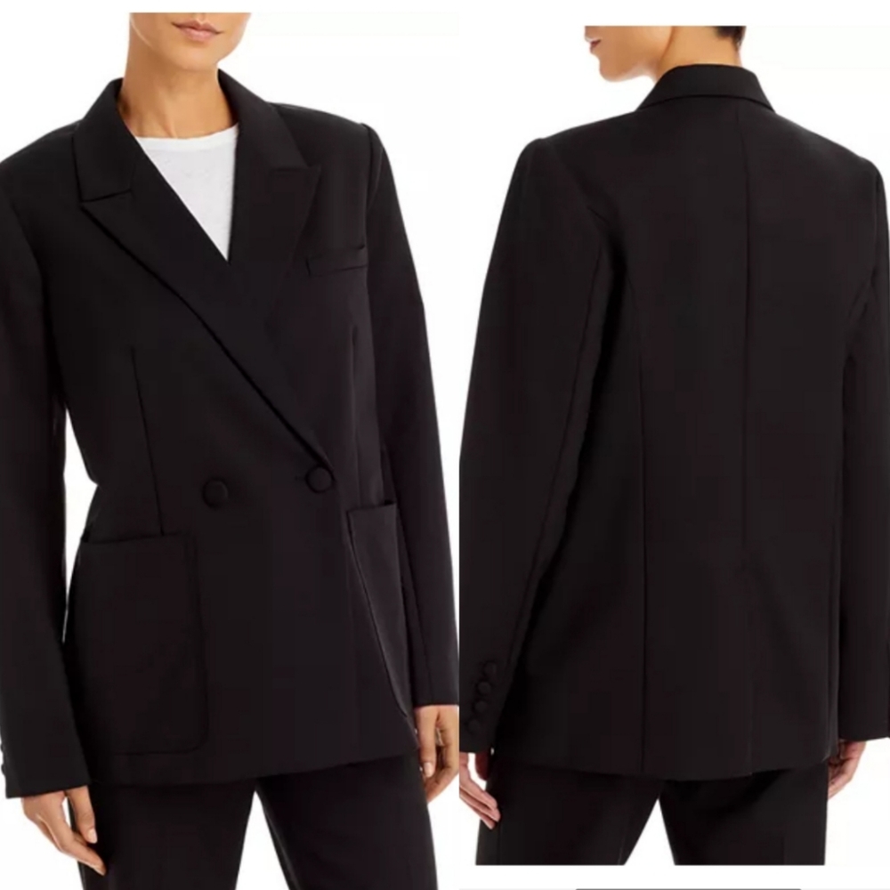 Good American | The Boss 2.0 Black Double Breasted Blazer NWT